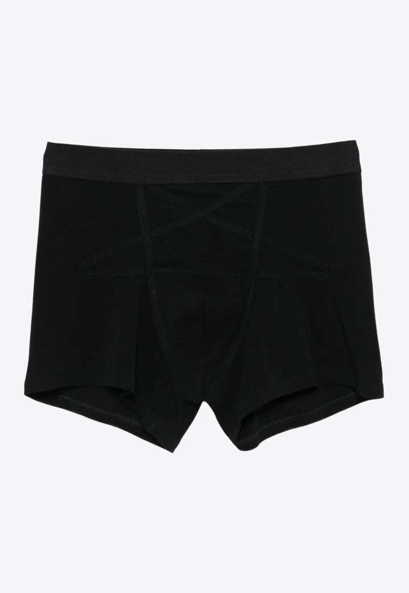 Rick Owens Penta Elastic Boxer Shorts Black RU02E1012RJSC_09