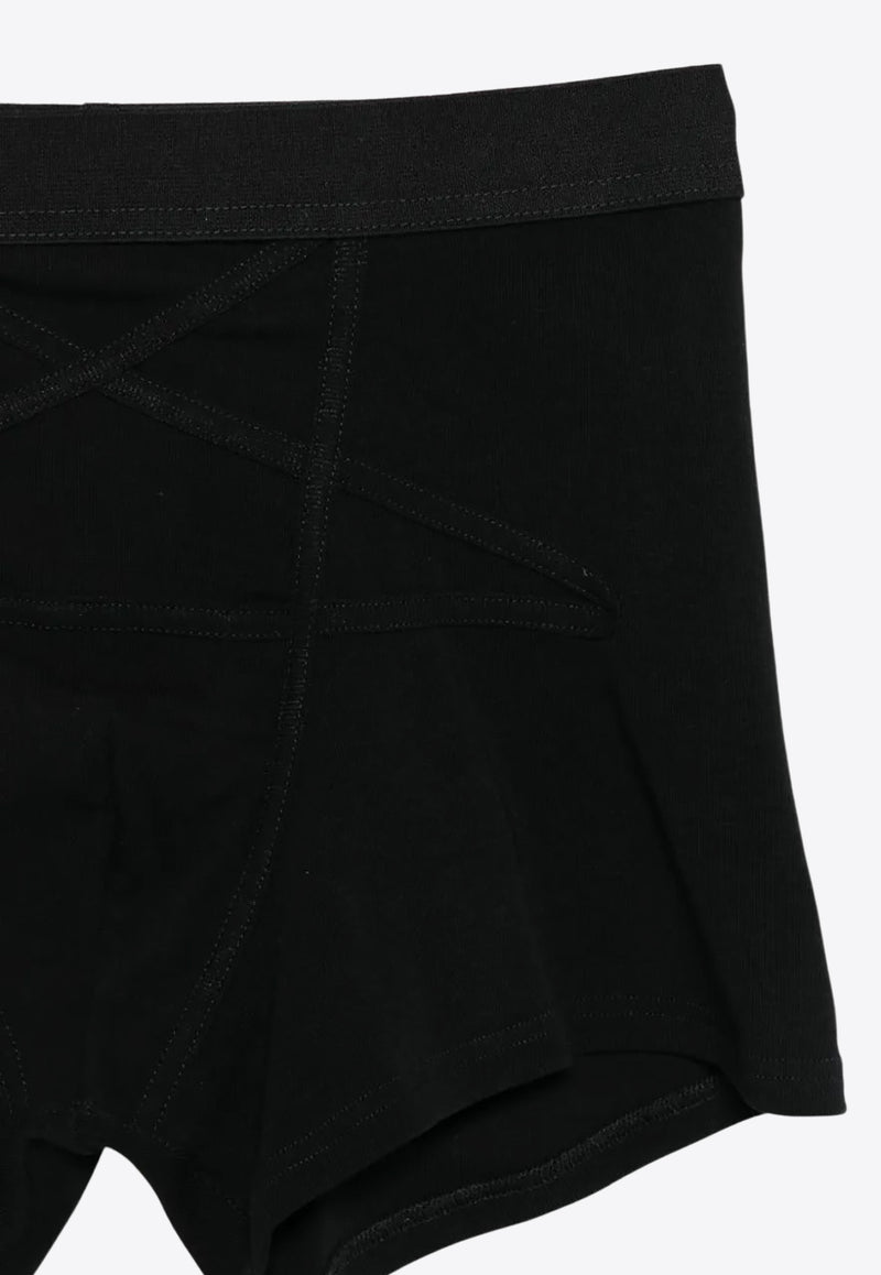 Rick Owens Penta Elastic Boxer Shorts Black RU02E1012RJSC_09