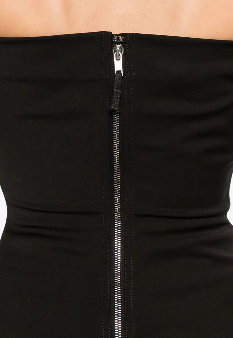 Rick Owens Bustier Strapless Top Black RP02E4127WST_09