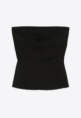 Rick Owens Bustier Strapless Top Black RP02E4127WST_09