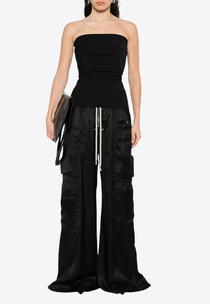 Rick Owens Bustier Strapless Top Black RP02E4127WST_09