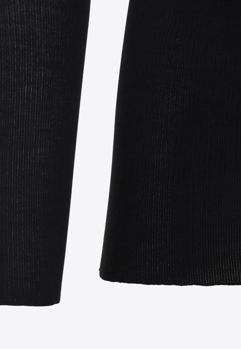Rick Owens Ribbed Wool Sweater Black RU02E1637RIBM_09
