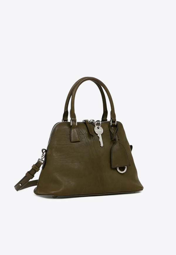 Maison Margiela Mini 5AC Loved To Death Calf Leather Top Handle Bag Green SB1WG0075P8565_T7225