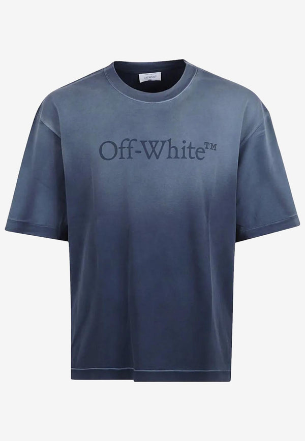 Off-White Laundry Skate Degrade T-shirt Blue OMAA120F25JER00P_4343