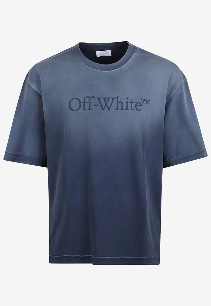 Off-White Laundry Skate Degrade T-shirt Blue OMAA120F25JER00P_4343