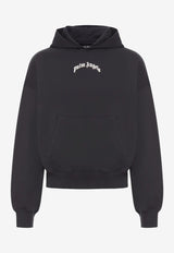 Palm Angels Curved Logo Hooded Sweatshirt Black PMBB17EF25FLE004_1003