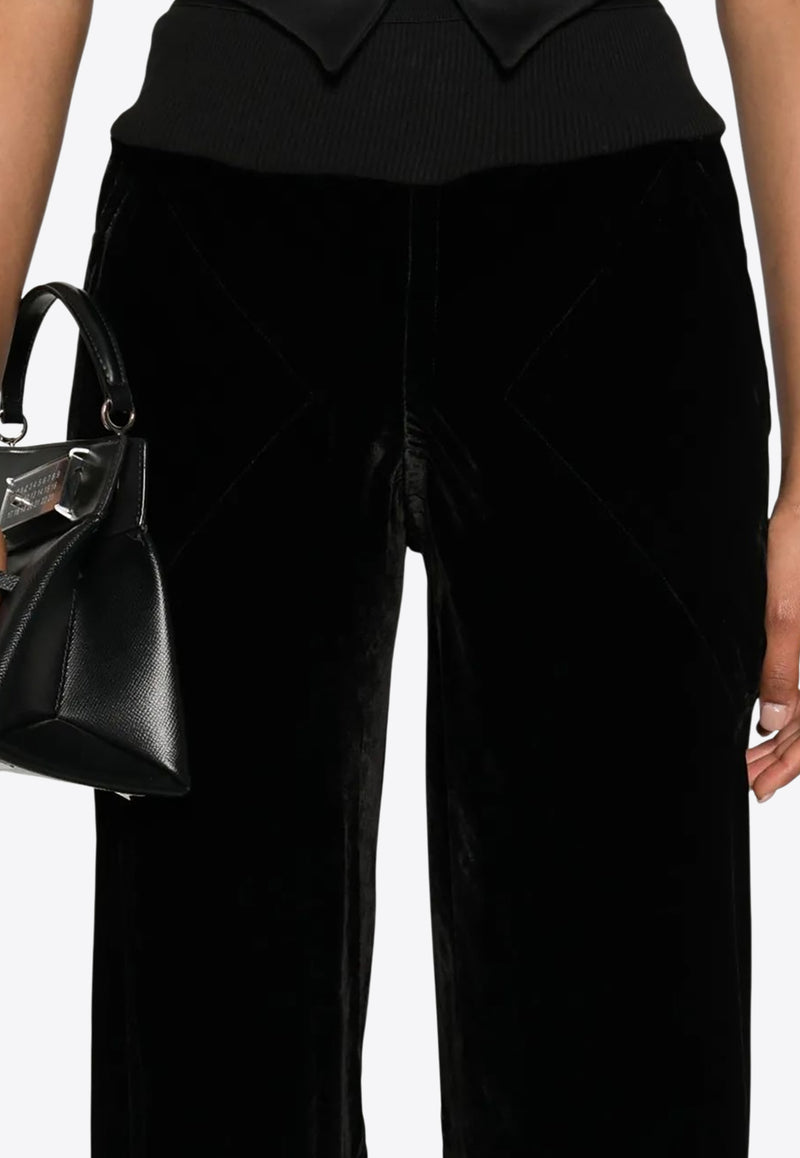 Rick Owens Wide-Leg Velvet Pants Black RP02E4301V_09