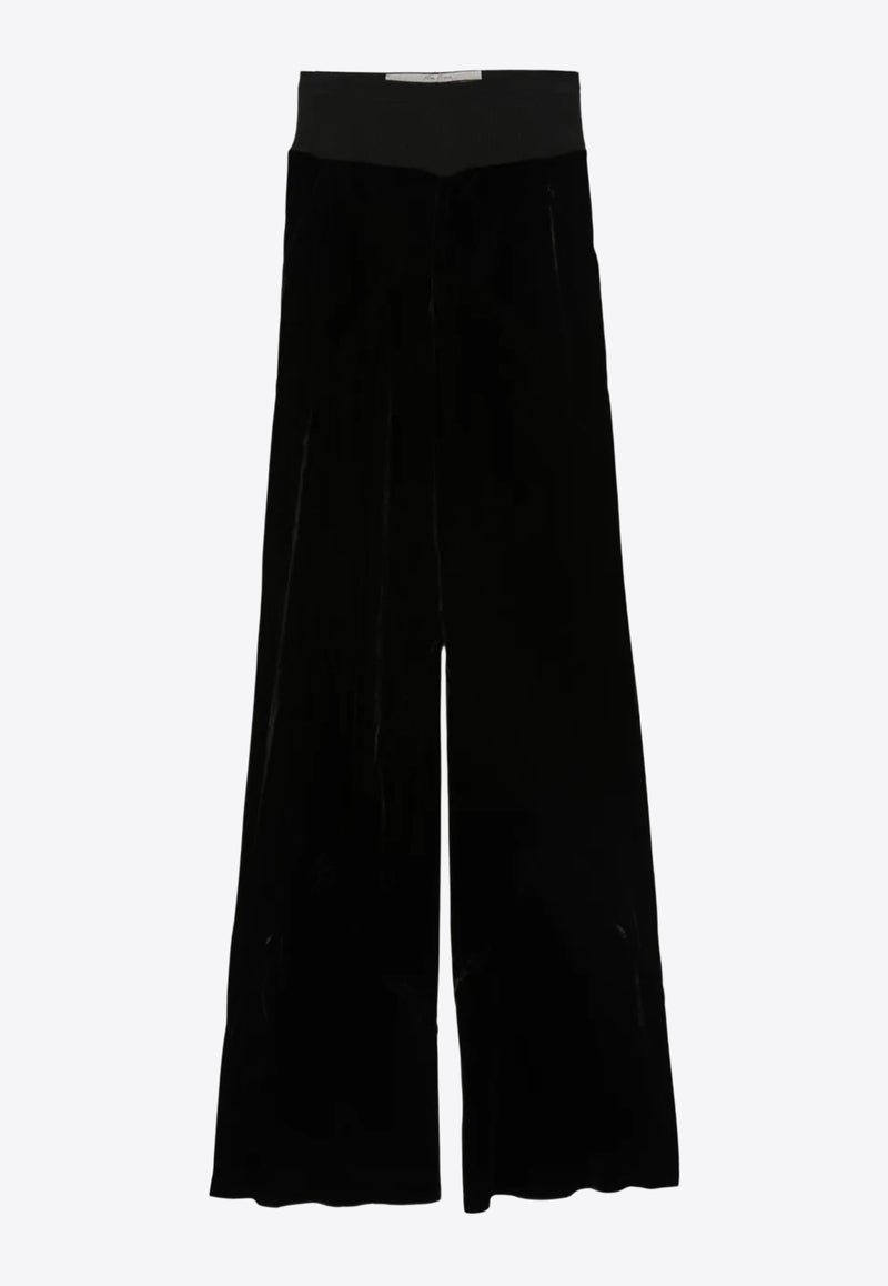 Rick Owens Wide-Leg Velvet Pants Black RP02E4301V_09