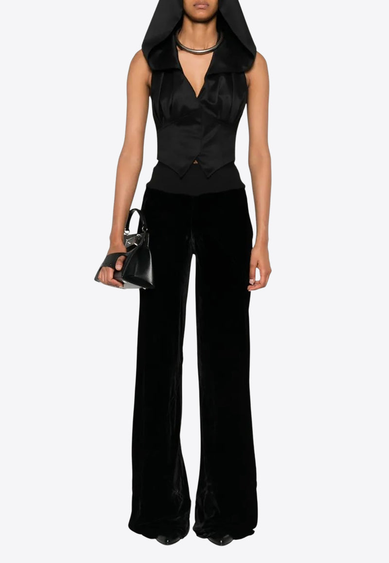 Rick Owens Wide-Leg Velvet Pants Black RP02E4301V_09