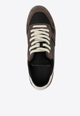 Rick Owens Minimal Sneak Lace-Up Sneakers Brown RU02E1889LVOOCO_78911