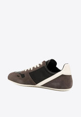 Rick Owens Minimal Sneak Lace-Up Sneakers Brown RU02E1889LVOOCO_78911