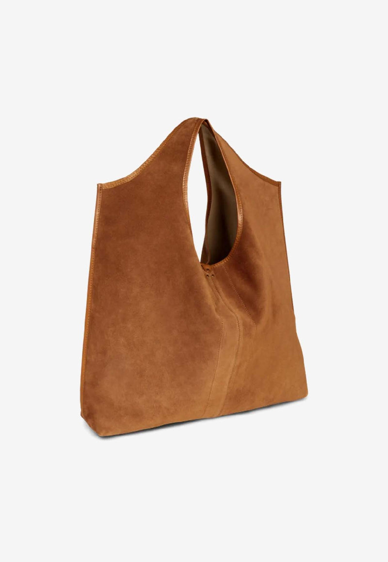 Jérôme Dreyfuss Paco Suede Tote Bag Caramel 45PACOCR_Caramel