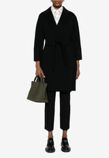 S Max Mara Arona Wool Belted Coat Black 2529016071600ARONA_013