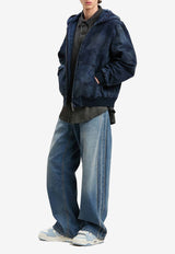 Palm Angels Curved Logo Wide-Leg Faded Jeans Blue PMYA049S25DEN002_4040