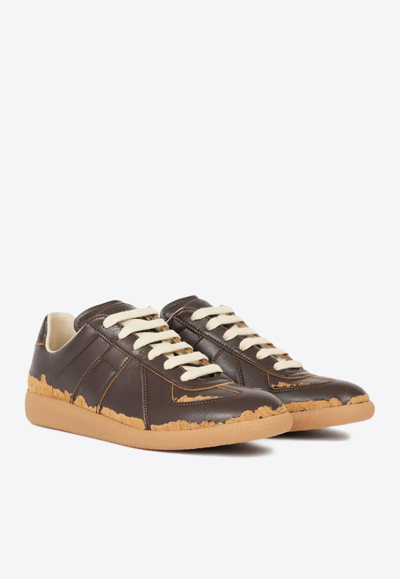 Maison Margiela Replica Lace-Up Sneakers Brown S58WS0270P7414_HB056