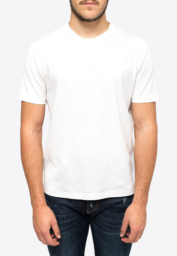 Prada Logo Label Basic T-shirt White UJM564710_F0009