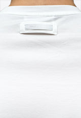 Prada Logo Label Basic T-shirt White UJM564710_F0009