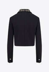 Versace Embellished Cropped Jacket Black 10213191A127891B000_Black_30005351