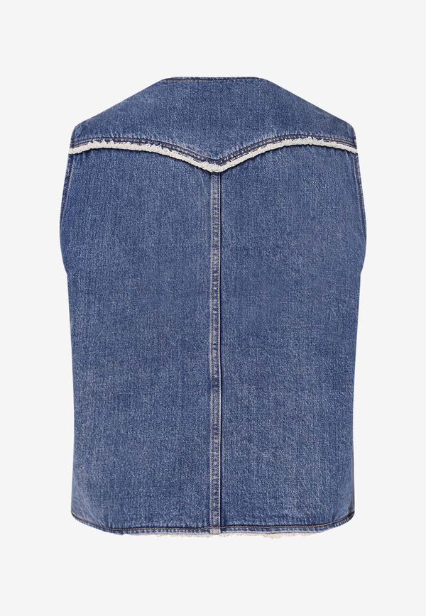 Levi's Western Sherpa Denim Vest Blue 003KC0000_Med indigo_29847647