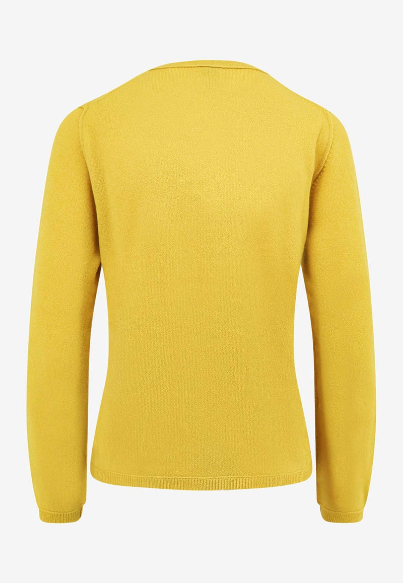 Alessandro Aste Gea Crewneck Sweater Yellow 12WS01SEND YELLOW_Yellow_35066064