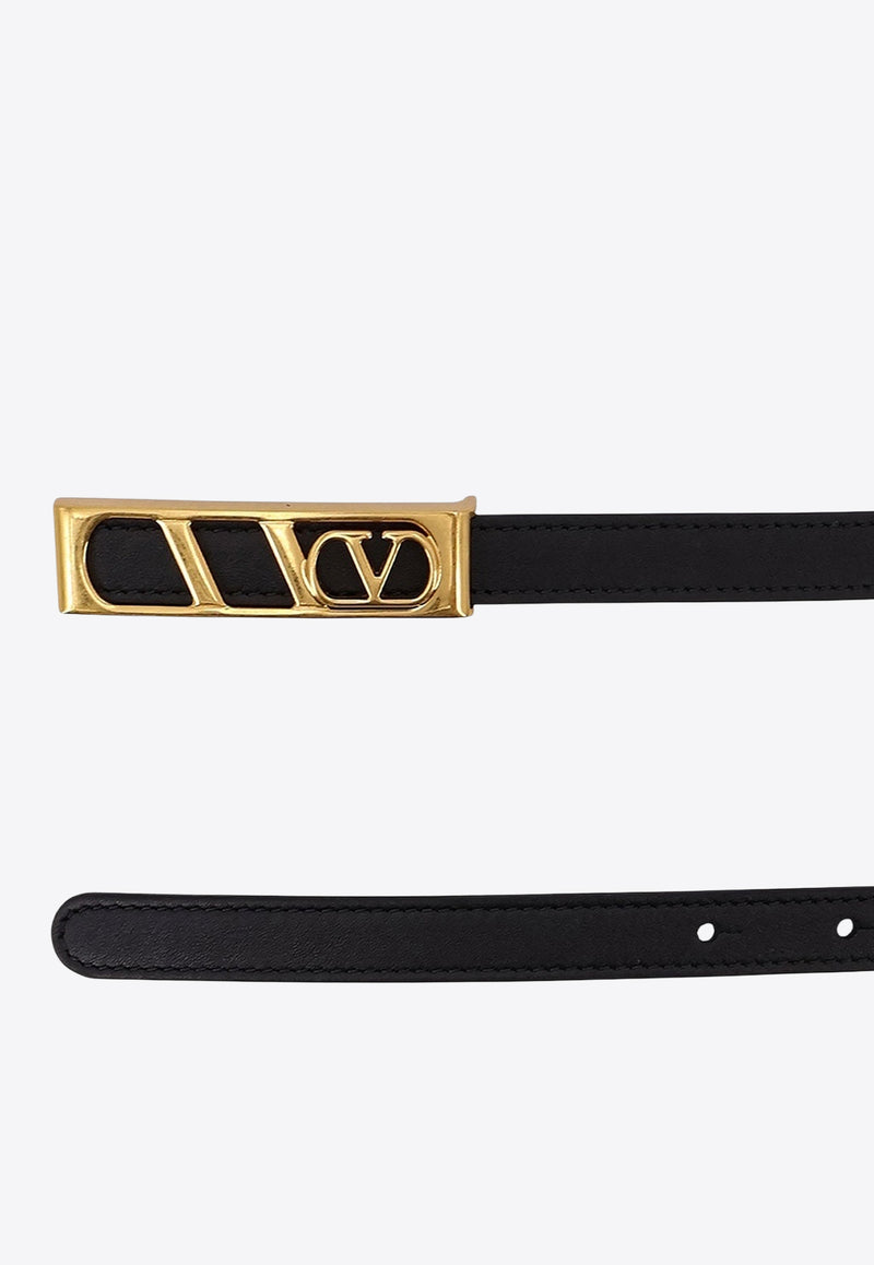 Valentino  VLogo Leather Belt Black 7W0T0SU1IYR0NO_Black_30005329