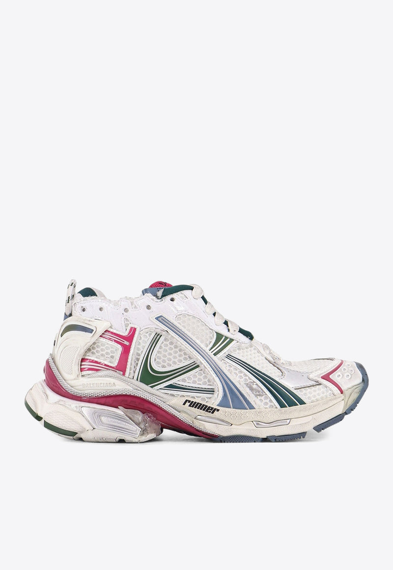 Balenciaga Runner Mesh Low-Top Sneakers Multicolor 772767W3RMU9934_WHT/DK GREEN/BLU/PNK_30005387