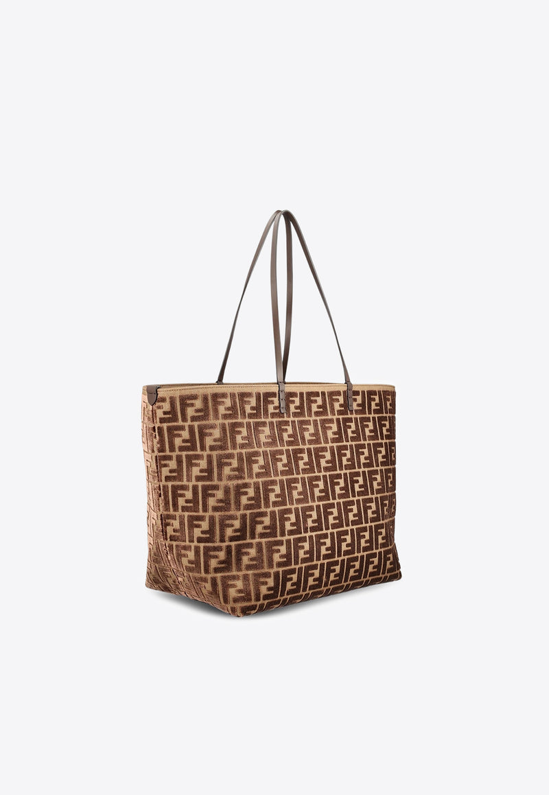 Fendi Large Roll FF Embossed Tote Bag Brown 8BH425AT14F0L1B_CHOCOLATE+OS_29852280