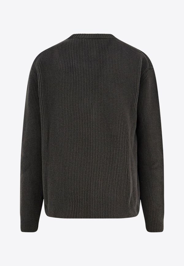 Gucci Ribbed Knit Wool Cardigan Gray 833501XKEYK3019_MILITARY GREEN/GREEN_29853942