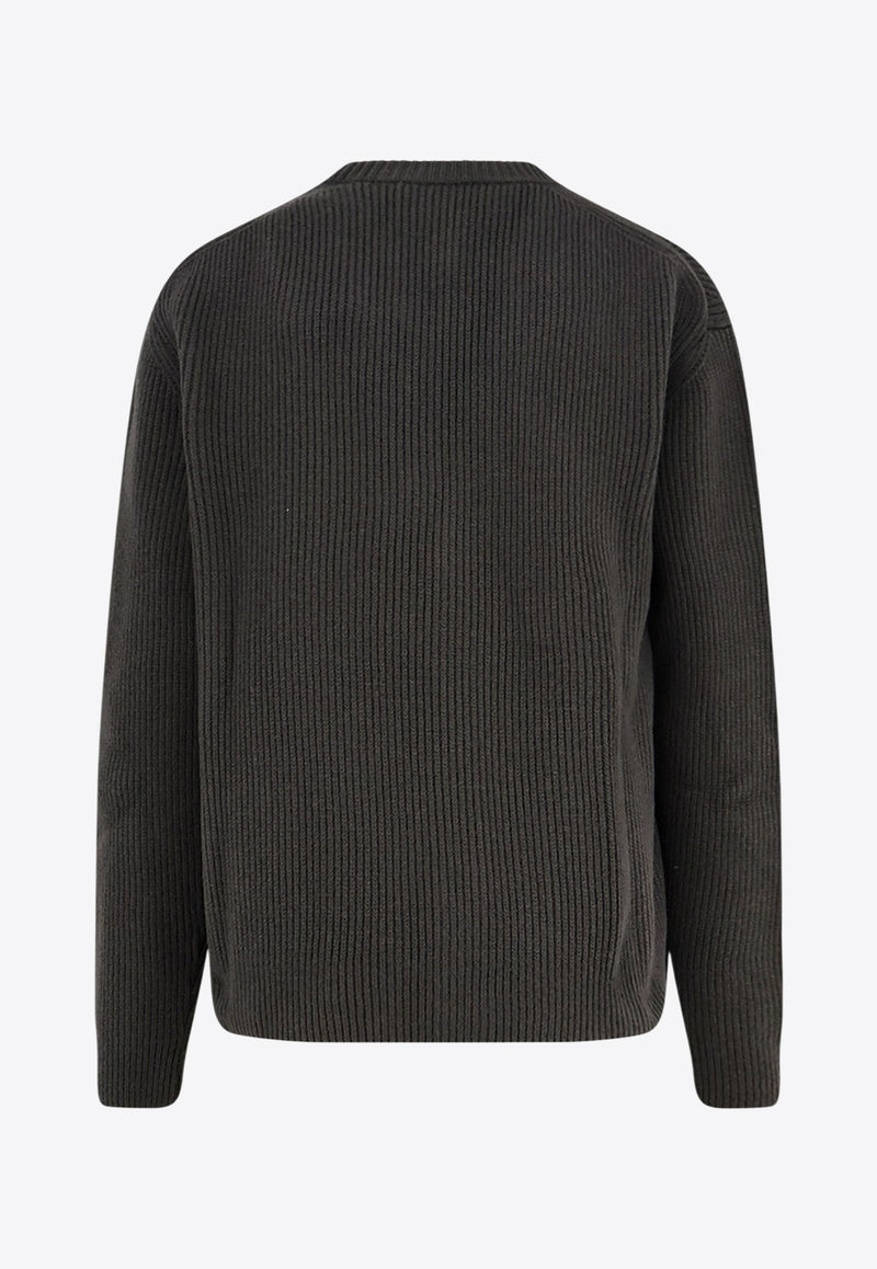 Gucci Ribbed Knit Wool Cardigan Gray 833501XKEYK3019_MILITARY GREEN/GREEN_29853942