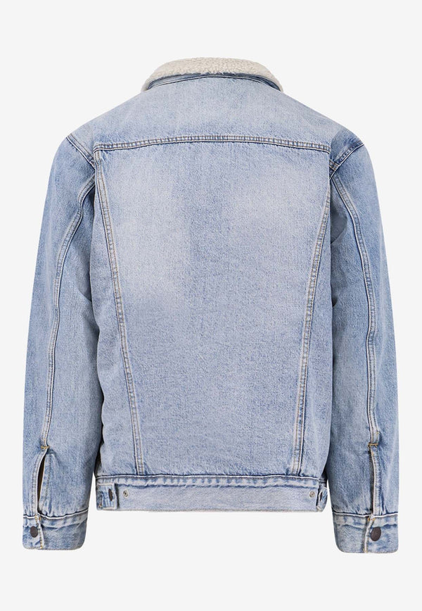 Levi's Sherpa Denim Trucker Jacket Blue A57840026_LIGHT INDIGO_29841727