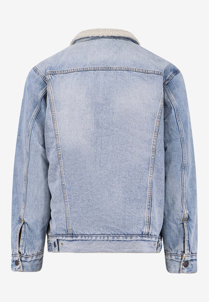 Levi's Sherpa Denim Trucker Jacket Blue A57840026_LIGHT INDIGO_29841727