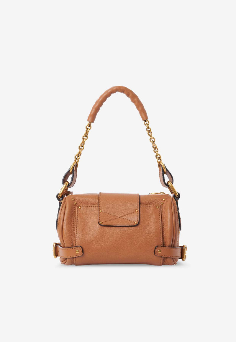 Chloé Small Paddington Leather Shoulder Bag  Brown CH25WS803P75209_Mustang Brown_30005211