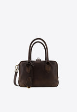 Golden Goose DB Vita Vintage Leather Shoulder Bag Brown GWA00470A00075355682_CREMA MARRONE_32278248