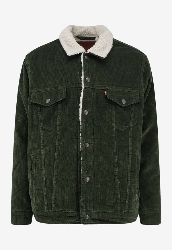 Levi's Sherpa Corduroy Jacket Green A57840027_Green_29845063