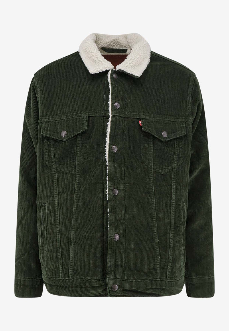 Levi's Sherpa Corduroy Jacket Green A57840027_Green_29845063