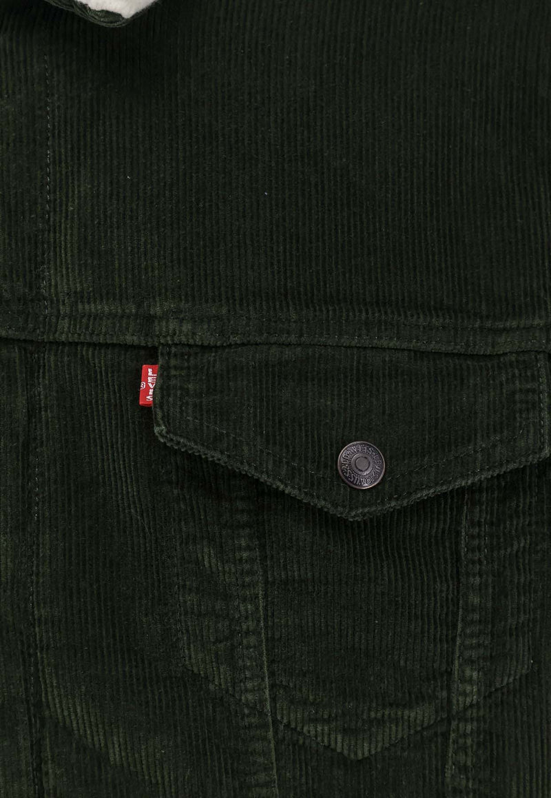 Levi's Sherpa Corduroy Jacket Green A57840027_Green_29845063