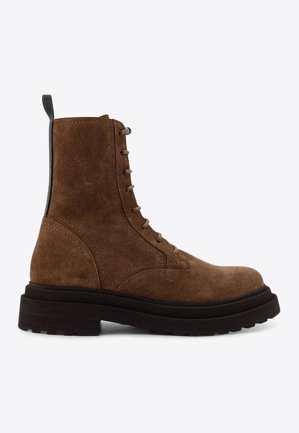 Brunello Cucinelli Suede Ankle Boots Brown MZSFG3036C7495_Sesamo_34275671