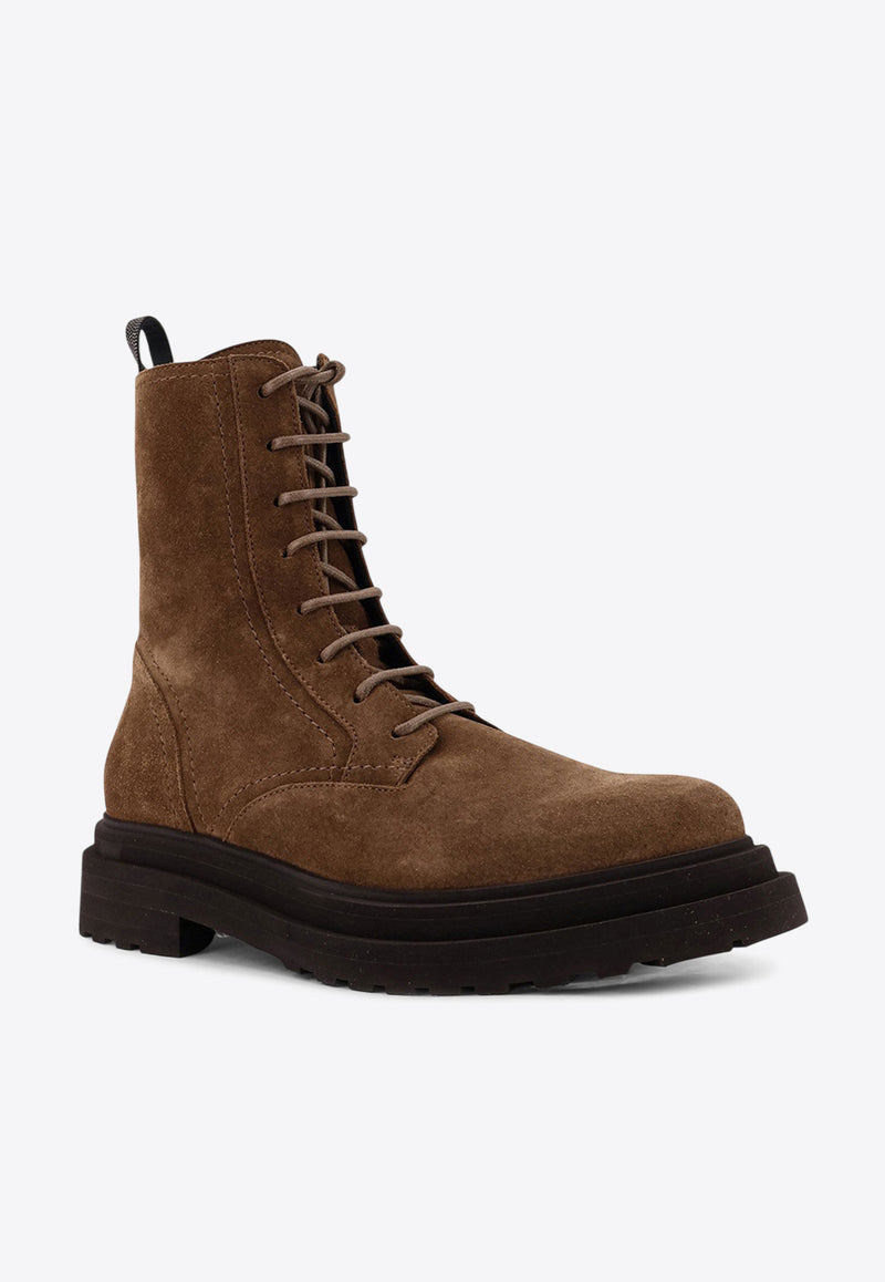 Brunello Cucinelli Suede Ankle Boots Brown MZSFG3036C7495_Sesamo_34275671