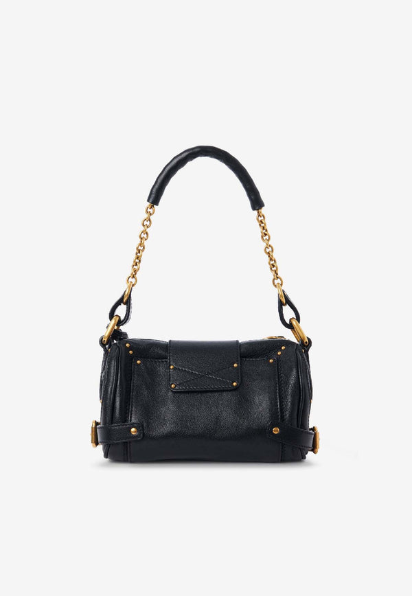 Chloé Small Paddington Leather Shoulder Bag  Black CH25WS803P75001_Black_30005136