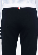 Thom Browne Name Tag Patch Drawstring Track Pants Navy FJQ123A03037_415