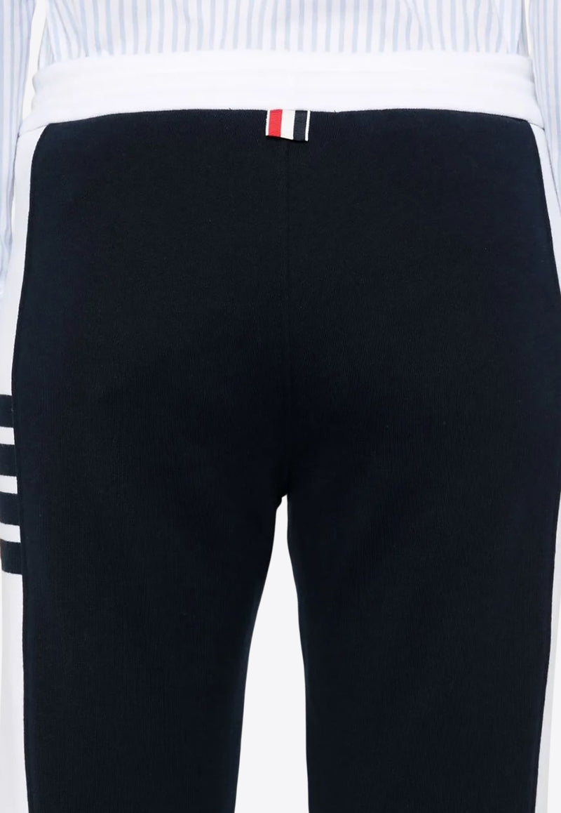 Thom Browne Name Tag Patch Drawstring Track Pants Navy FJQ123A03037_415