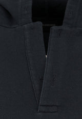 Balenciaga Logo Print Faded Hooded Sweatshirt Black 827939TTVJ21569_FADED BLACK/WHITE_30005112