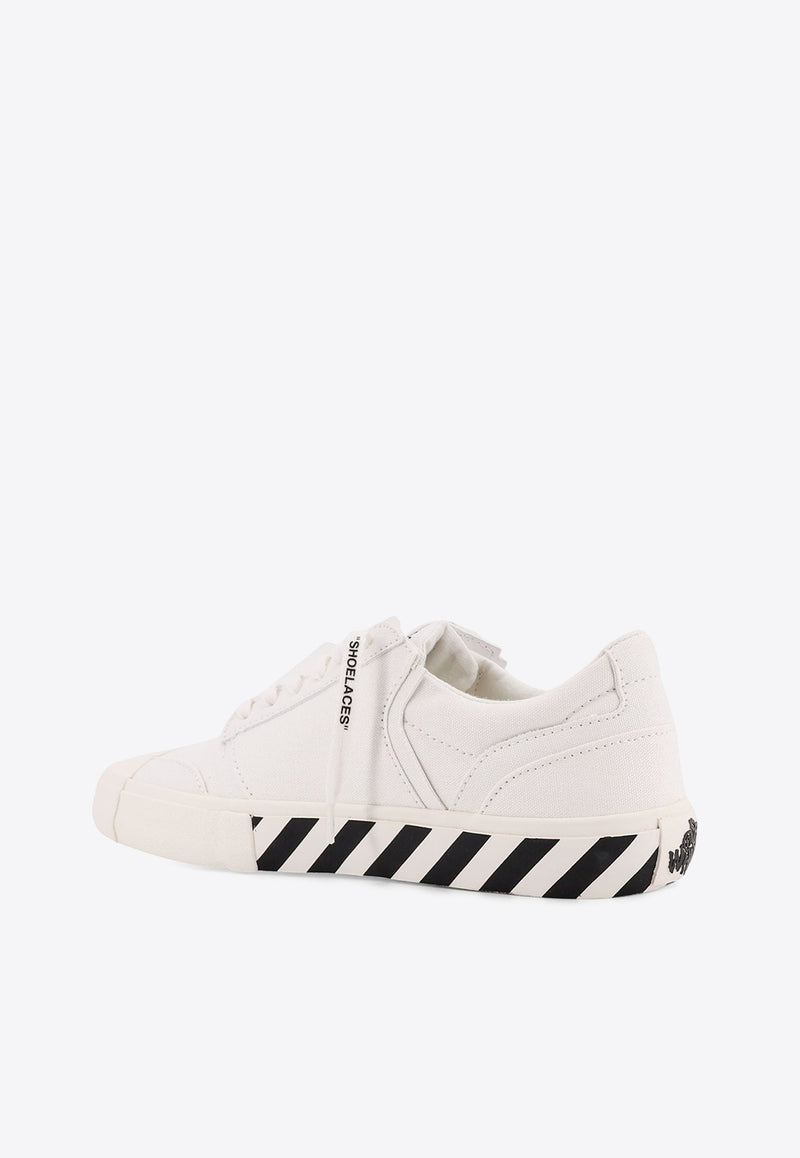 Off-White Vulcanized Undercut Canvas Sneakers White OMIA2A2F25FAB0010110_WHITE - BLACK_29848933