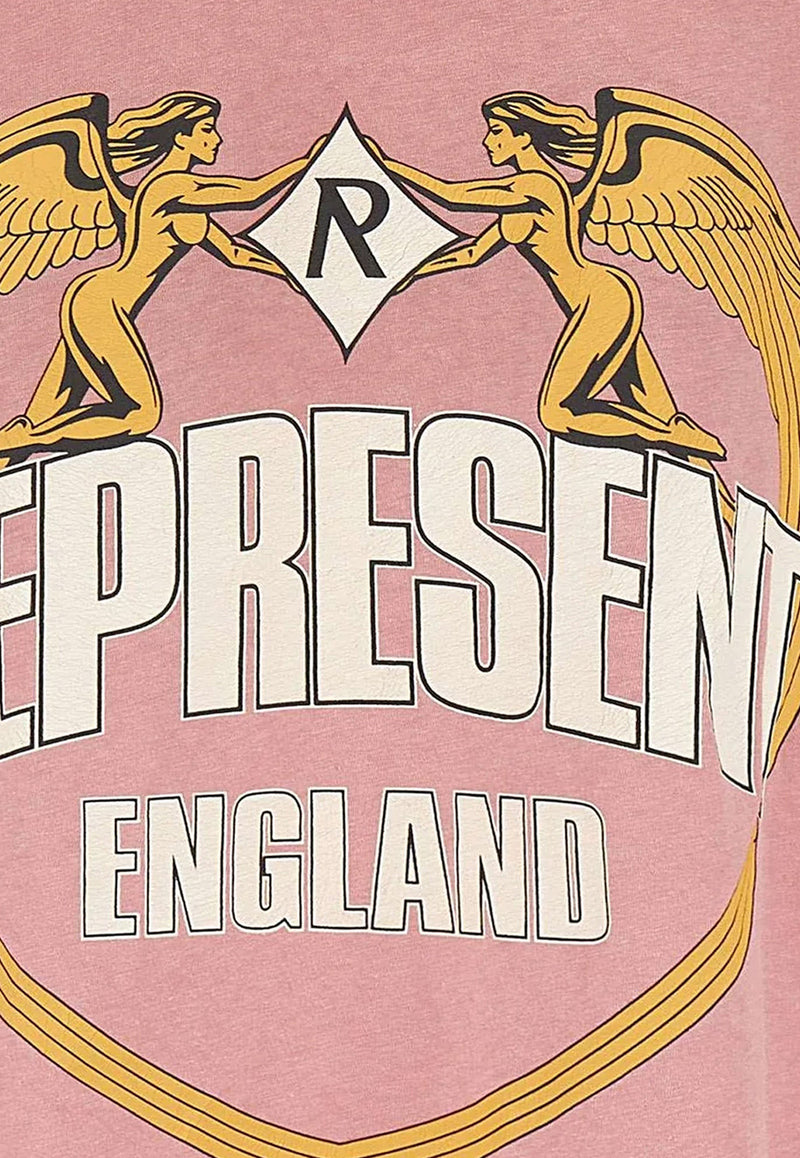 Represent Angel Border Boxy T-shirt Pink MLM10017124_QUARTZ_29841419