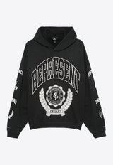 Represent Legacy Crest Distressed Hooded Sweatshirt Black MLM10037204_STAINED BLACK_29845551
