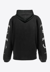 Represent Legacy Crest Distressed Hooded Sweatshirt Black MLM10037204_STAINED BLACK_29845551