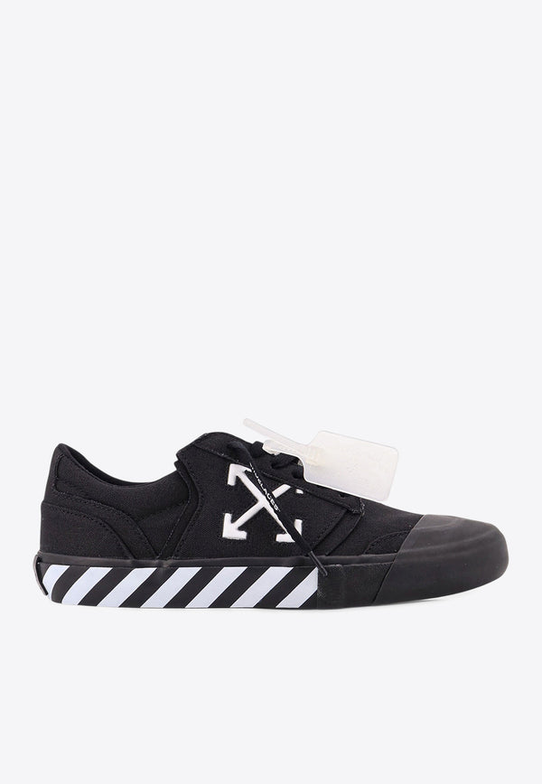 Off-White Vulcanized Undercut Canvas Sneakers Black OMIA2A2F25FAB0011001_Black_29846221