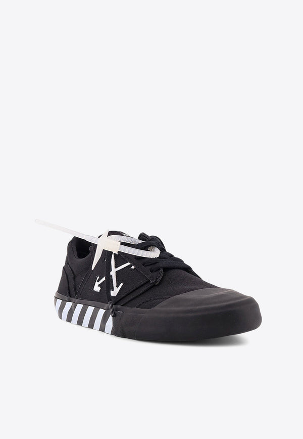 Off-White Vulcanized Undercut Canvas Sneakers Black OMIA2A2F25FAB0011001_Black_29846221