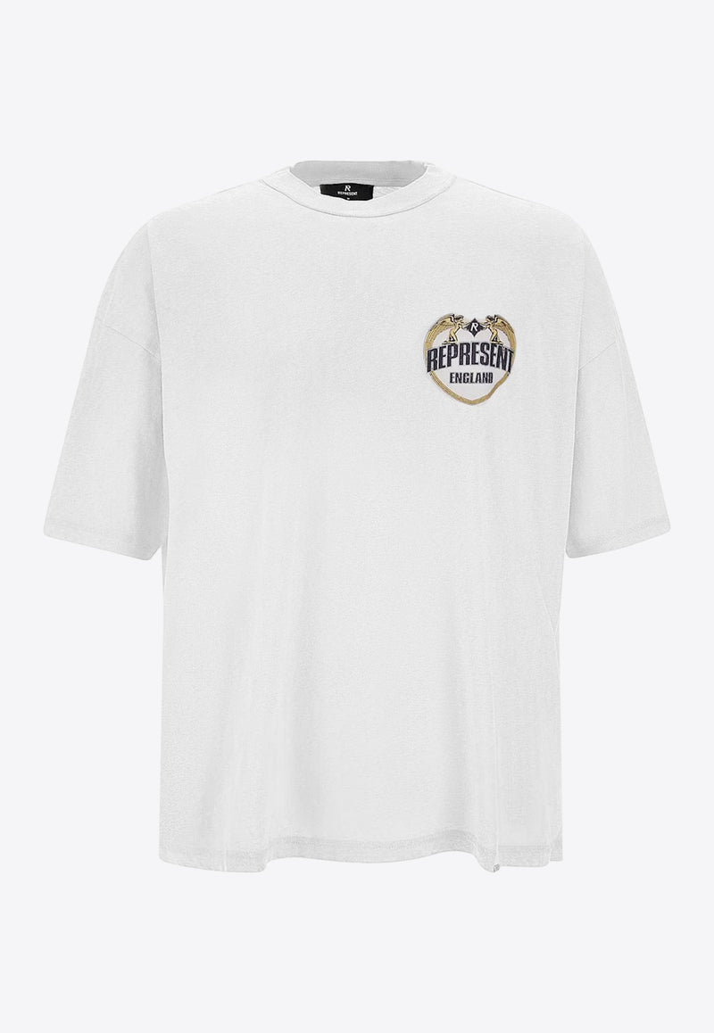 Represent Angel Border Boxy T-shirt White MLM10017130_WASHED ECRU_29847684