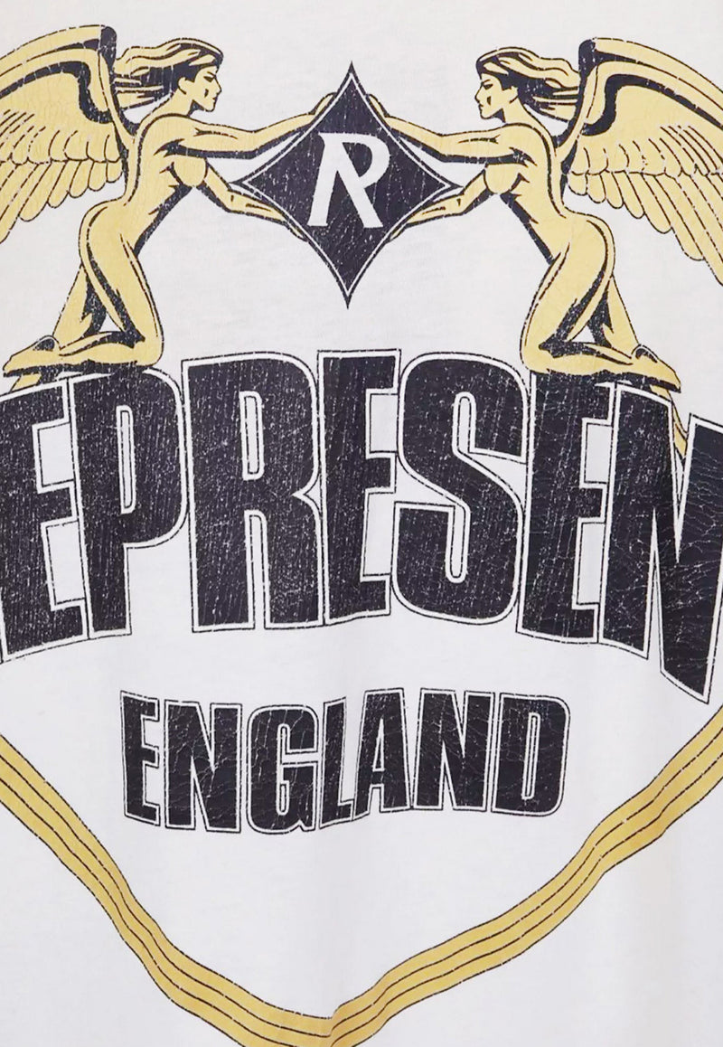 Represent Angel Border Boxy T-shirt White MLM10017130_WASHED ECRU_29847684